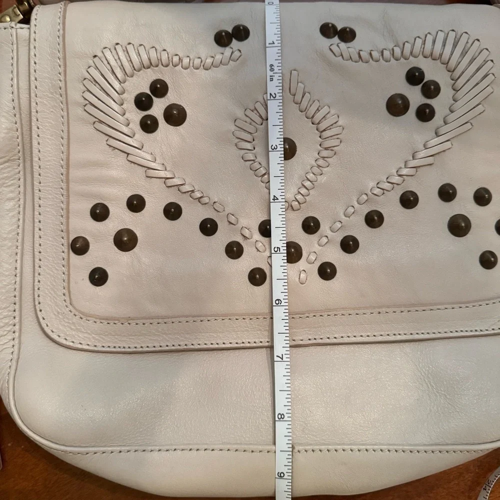 The "Anything you want it to be" Bixi Awotan Bag bone studded leather crossbody - Picture 12 of 16
